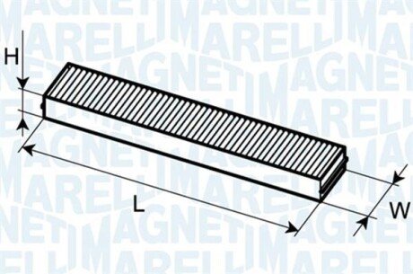 OPEL фільтр повітряний салону VECTRA MAGNETI MARELLI 350203061180 (фото 1)