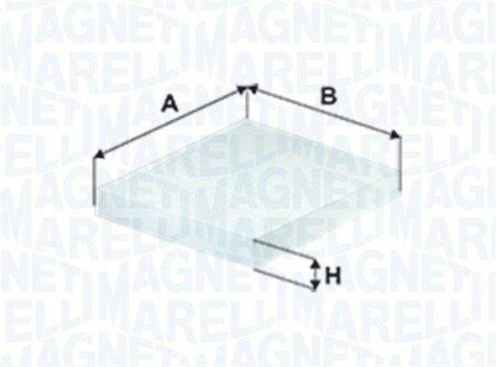 BMW фільтр салону (к-т. 2шт.) Mini,i3 MAGNETI MARELLI 350203066410 (фото 1)