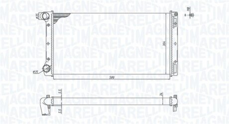 Радіатор FIAT PUNTO [] MAGNETI MARELLI 350213168000