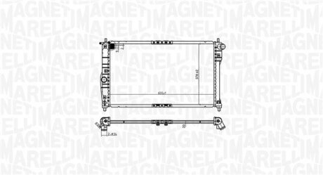 DAEWOO радіатор NUBIRA II AUT. 99- MAGNETI MARELLI 350213174900