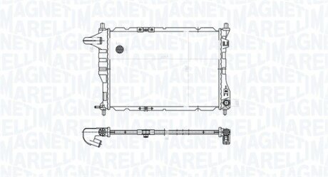 CHEVROLET радіатор охолодження Matiz,Spark 0.8/1.0 05- MAGNETI MARELLI 350213177900