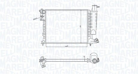 Радіатор CITROEN ZX -97 MAGNETI MARELLI 350213183400