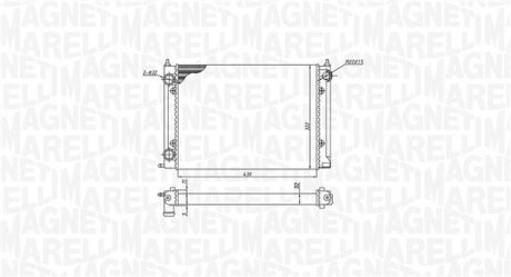 Радіатор VW GOLF II MAGNETI MARELLI 350213187400