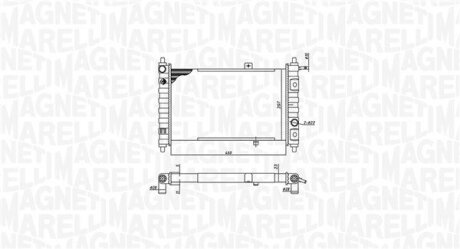 DAEWOO радіатор охолодження Matiz MAGNETI MARELLI 350213188200