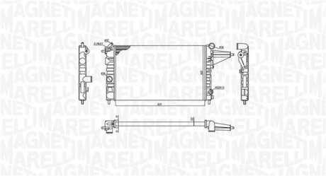 Радіатор OPEL VECTRA A 1.6 MAGNETI MARELLI 350213189100