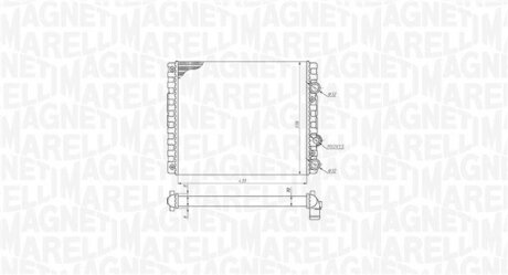 VW радіатор охолодження Lupo,Polo MAGNETI MARELLI 350213192900