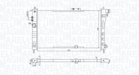 DAEWOO радіатор вод. охолодження Nexia 1.5 94- MAGNETI MARELLI 350213199800