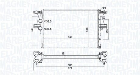 IVECO Радіатор сист. охолодження DAILY IV 09-, DAILY V 11-, DAILY VI 14- MAGNETI MARELLI 350213204600