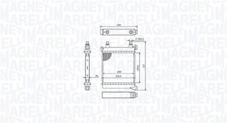 BMW Радіатор сист. охолодження 1 (F40), 2 Gran Tourer (F46), X1 (F48), X2 (F39), MINI MAGNETI MARELLI 350213214500