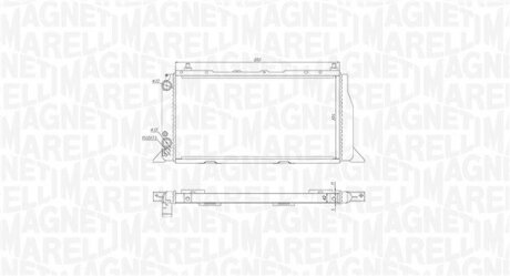 Радіатор AUDI 80 D/TD [] MAGNETI MARELLI 350213406000 (фото 1)