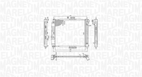 Радіатор DAEWOO KALOS 1.2-1.4 [] MAGNETI MARELLI 350213891000