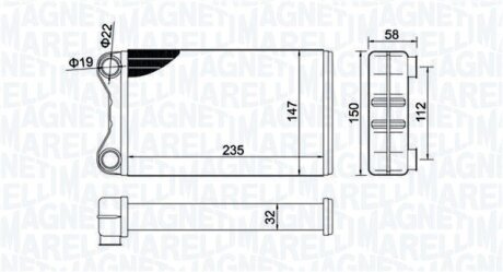 Радіатор AUDI A4 II / QUATTRO ALL MAGNETI MARELLI 350218424000