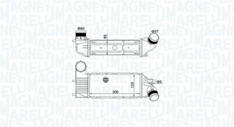 CITROEN інтеркулер C5 I,II,Peugeot 406,607 2.0/2.2HDI MAGNETI MARELLI 351319205250