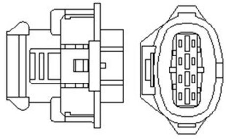 OPEL лямбда-зонд Astra G/H, Meriva, Vectra C, Zafira B 1.6 00- MAGNETI MARELLI 466016355015 (фото 1)