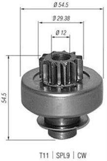 Бендикс PEUGEOT RENAULT VOLVO [] MAGNETI MARELLI 940113020347