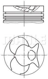 Поршень MAHLE / KNECHT 001 33 01 (фото 1)