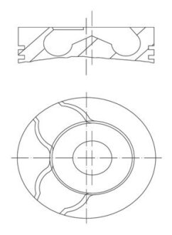 Поршень MAHLE / KNECHT 0101502 (фото 1)