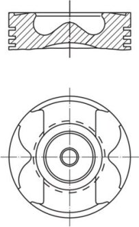 Поршень MAHLE / KNECHT 021 PI 00125 000 (фото 1)