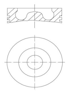 Поршень Mahle MAHLE / KNECHT 0280202 (фото 1)