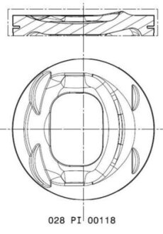 Поршень MAHLE / KNECHT 028PI00118 002 (фото 1)