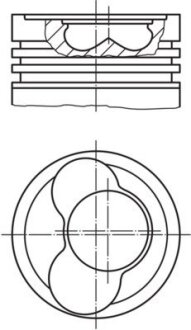 Поршень MAHLE / KNECHT 030 59 00