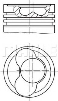 Поршень MAHLE / KNECHT 030 65 02 (фото 1)