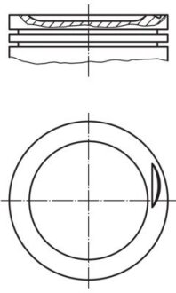 Комплект поршня MAHLE / KNECHT 0308302