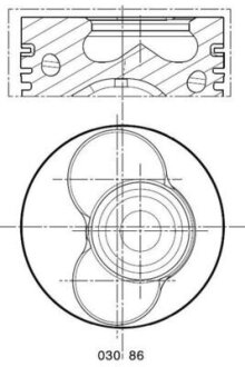 Поршень MAHLE / KNECHT 030 86 02