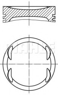 Поршень MAHLE / KNECHT 030 99 00 (фото 1)