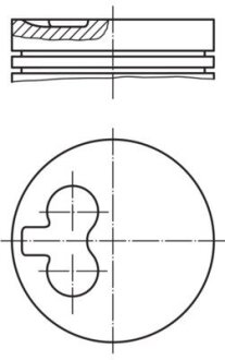 Поршень MAHLE / KNECHT 039 24 01 (фото 1)