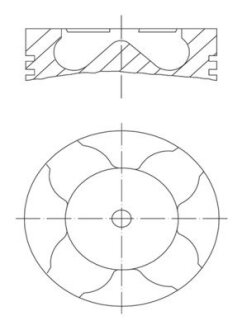 Поршень MAHLE / KNECHT 081 PI 00103 001 (фото 1)