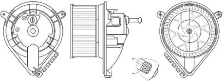 Моторчик пічки MAHLE / KNECHT AB 271 000S (фото 1)