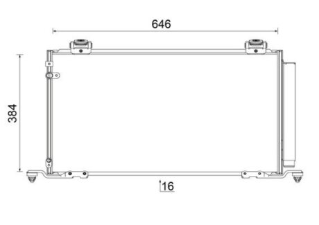 Радіатор кондиціонера MAHLE / KNECHT AC 823 000S