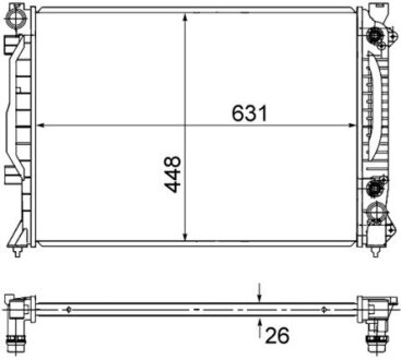 Радіатор MAHLE / KNECHT CR 1686 000S