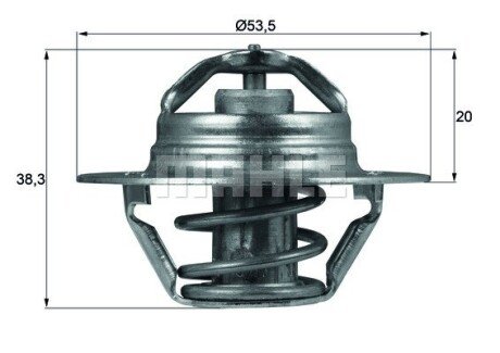 Термостат MAHLE / KNECHT TX 88 88D (фото 1)