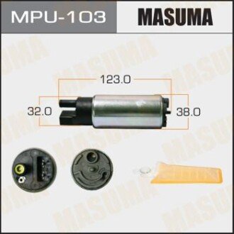 Насос топливний 150L/h, 3kg/cm2, сетка MPU-002, c MASUMA MPU103 (фото 1)