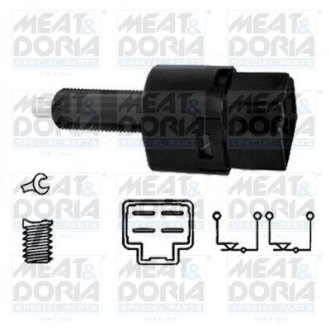 MEATDORIA NISSAN вимикач STOP-сигналів Micra 02-, Note 06-, Qashqai 07-, X-Trail 01-. MEAT&DORIA 35063