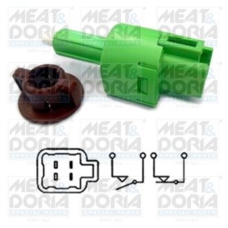 MEATDORIA MITSUBISHI Выключатель STOP-сигналов ASX,Outlander II,III,Citroen C-Crosser,Peugeot,Toyota Avensis,Camry,Land Cruiser 200,Rav 4 III,Yaris 05- MEAT&DORIA 35102