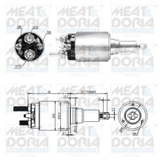 MEATDORIA DAF Втягивающее реле стартера MEAT&DORIA 46290