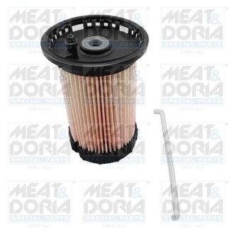 MEATDORIA VW Топливный фильтр VW GROUPE A3,Q3,LEON III,OCTAVIA III, GOLF VII (5G1/BA5),JETTA IV(162),PASSAT (3G2/5),TIGUANII (AD1) 1.6-2.0TDI 2012- MEAT&DORIA 5096 (фото 1)