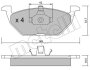 Комплект гальмівних колодок (дискових) Metelli 22-0211-0 (фото 1)