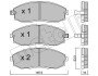 Комплект гальмівних колодок (дискових) Metelli 22-0297-0 (фото 2)