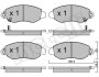 Комплект гальмівних колодок (дискових) Metelli 22-0320-0 (фото 1)