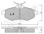 Комплект гальмівних колодок (дискових) Metelli 22-0328-0 (фото 2)