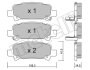 Комплект гальмівних колодок (дискових) Metelli 22-0414-0 (фото 1)