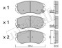 Комплект гальмівних колодок з 4 шт. дисків Metelli 22-0503-0 (фото 2)