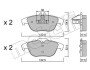 Комплект гальмівних колодок (дискових) Metelli 22-0666-0 (фото 1)