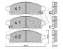 Комплект гальмівних колодок (дискових) Metelli 22-0791-1 (фото 1)