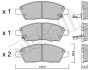 Комплект гальмівних колодок (дискових) Metelli 22-1079-0 (фото 1)