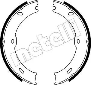 Комплект гальмівних колодок (барабанних) Metelli 53-0246